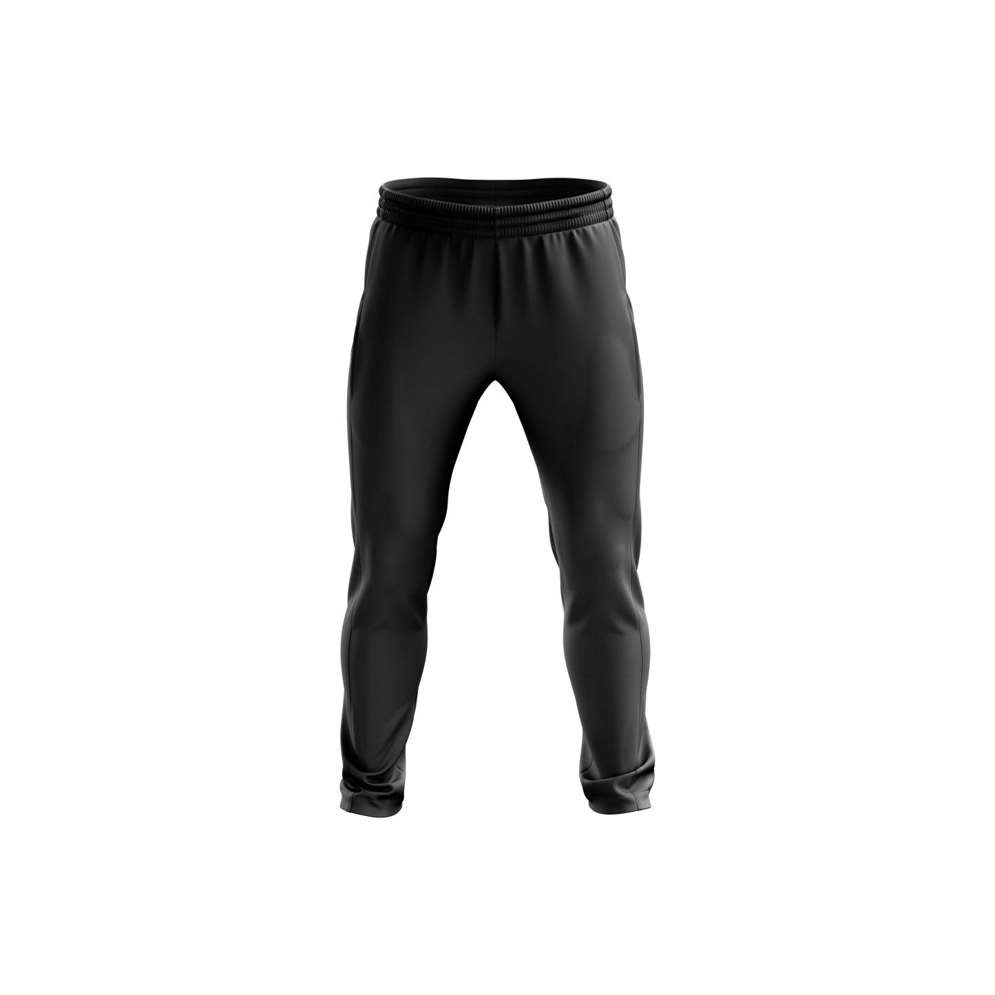 Black Polyester Sports Track Pant